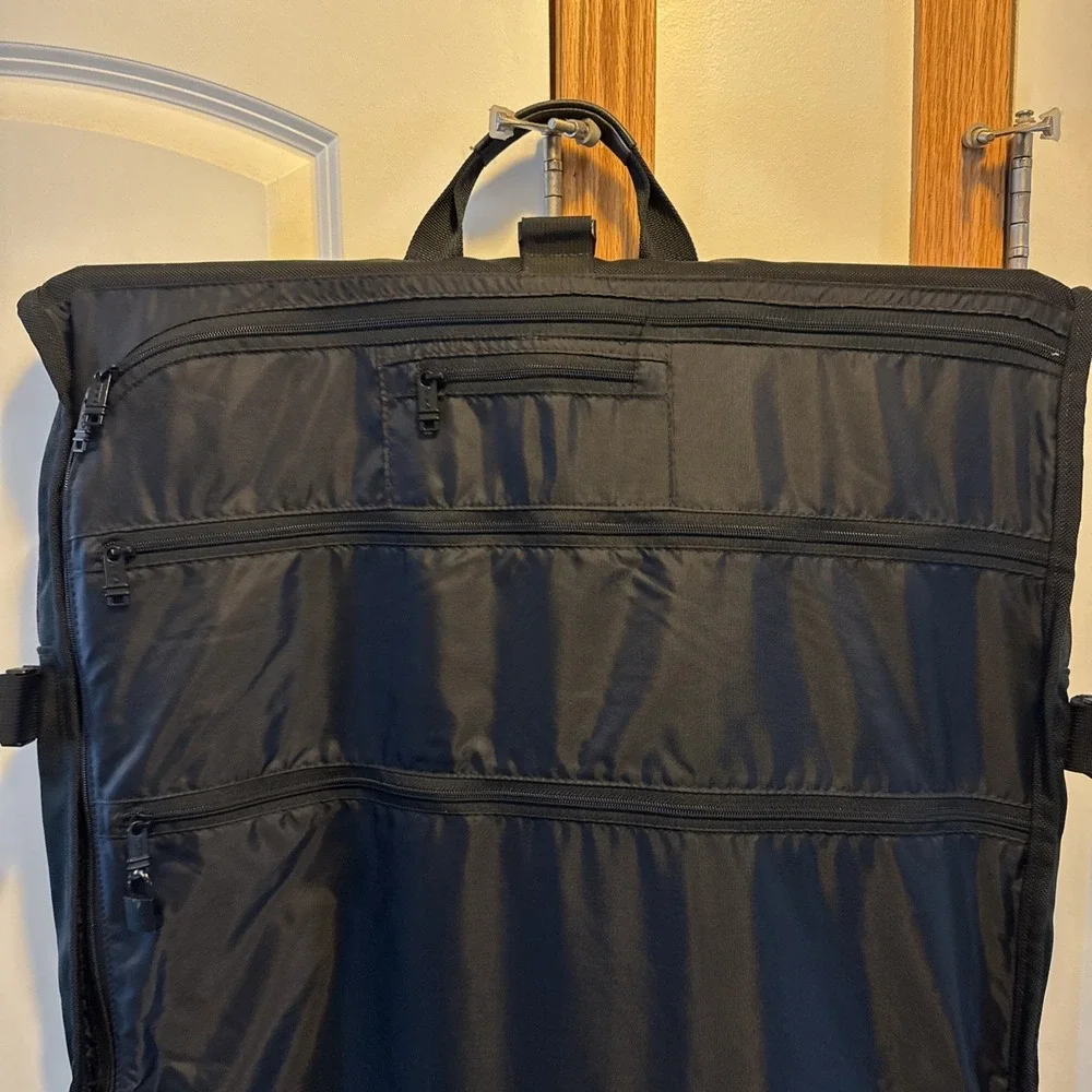 TUMI Black Ballistic Nylon Garment Bag Suiter Bi-Fold Carry-On Luggage